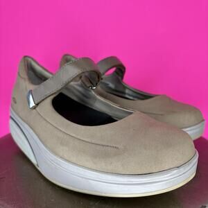 MBT Sirima Beige Nubuck Leather Mary Jane Comfort Shoe US 7
